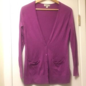 Nordstrom Purple Long Cardigan